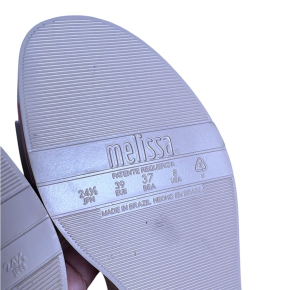 Melissa Mar Platform Sandals Light Pink Pastel Women’s Size 8 Jelly Slip-On Shoe - Picture 10 of 11